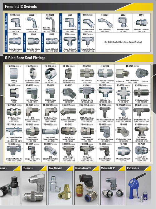 Hydraulic Fittings | Pneumatic Components | Universal Power Conversion